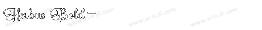 Herbus Bold字体转换